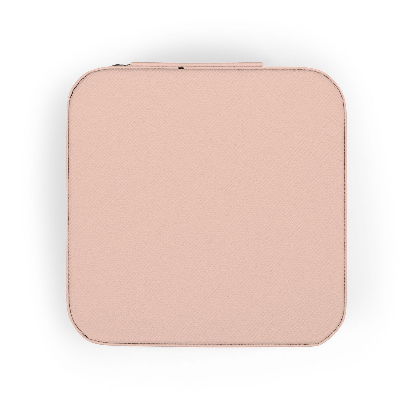 Compact Pink Jewelry Travel Case – Portable Organizer for Rings, Earrings & Necklaces
