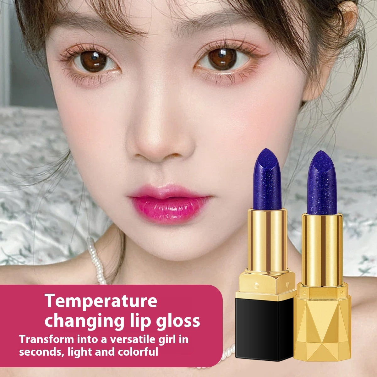 Double LIPS No Stain On Cup Thousands Of Men And Thousands Of Colors Color-changing Lipstick